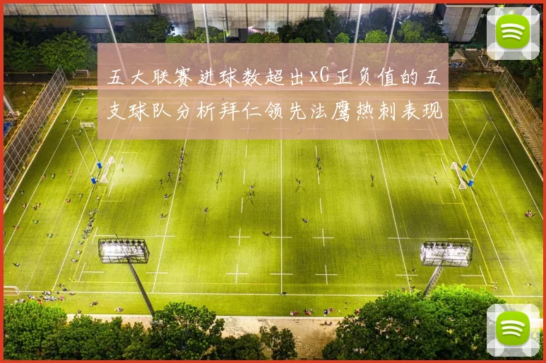 五大联赛进球数超出xG正负值的五支球队分析拜仁领先法鹰热刺表现抢眼